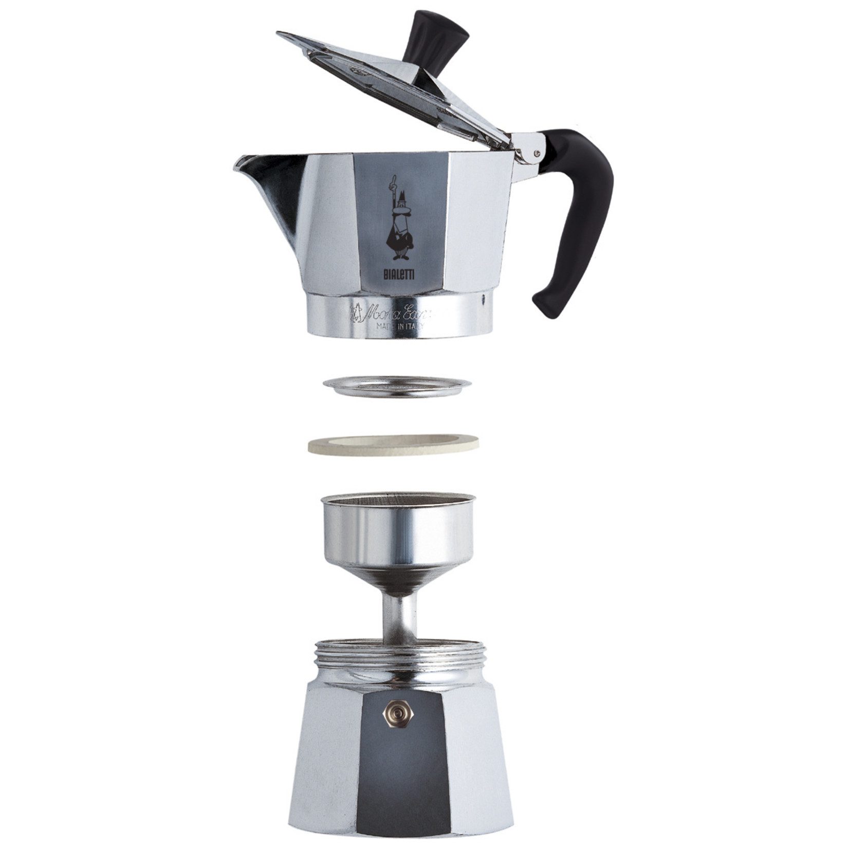 Bialetti Moka Express 6 kops Zilver